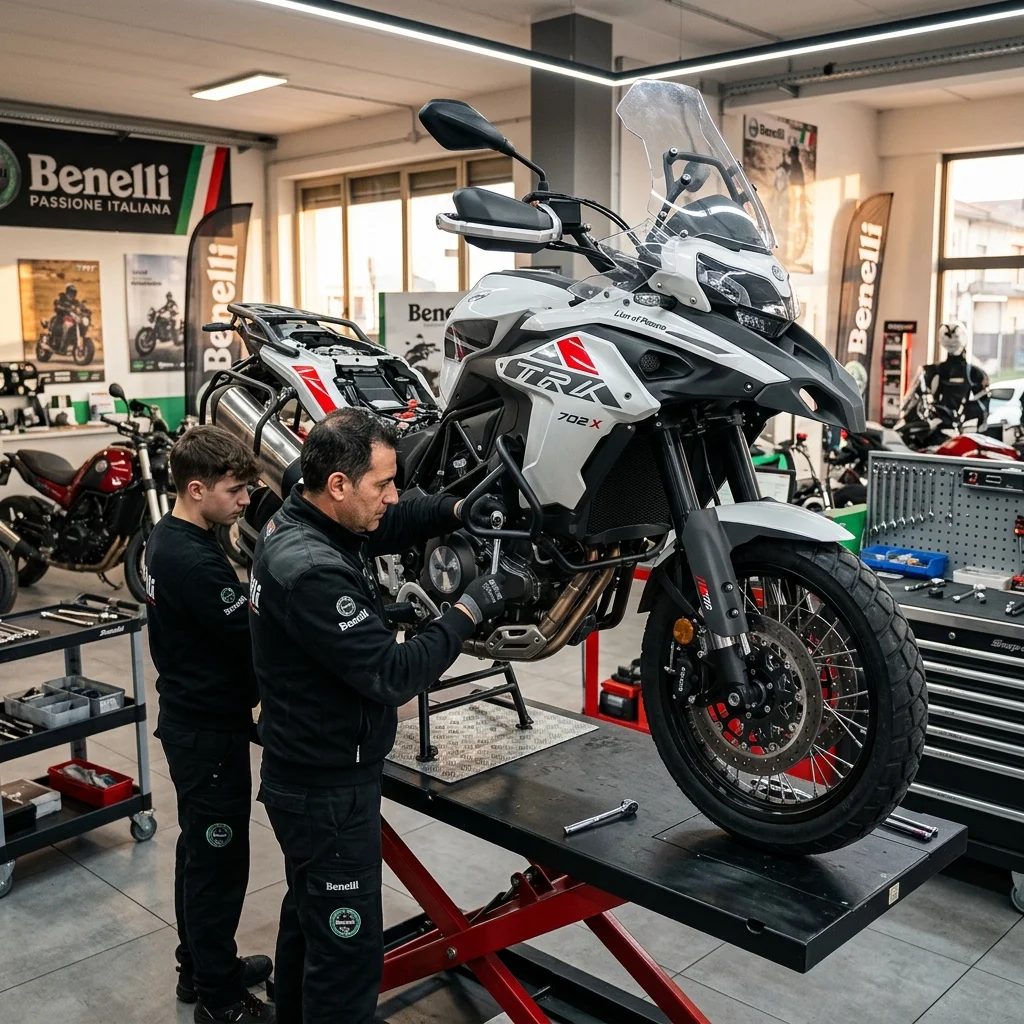 Benelli Motosiklet İtalyan Mühendisliği ve Servis Bakım Detayları (BN 125, TNT 250, TRK 502)