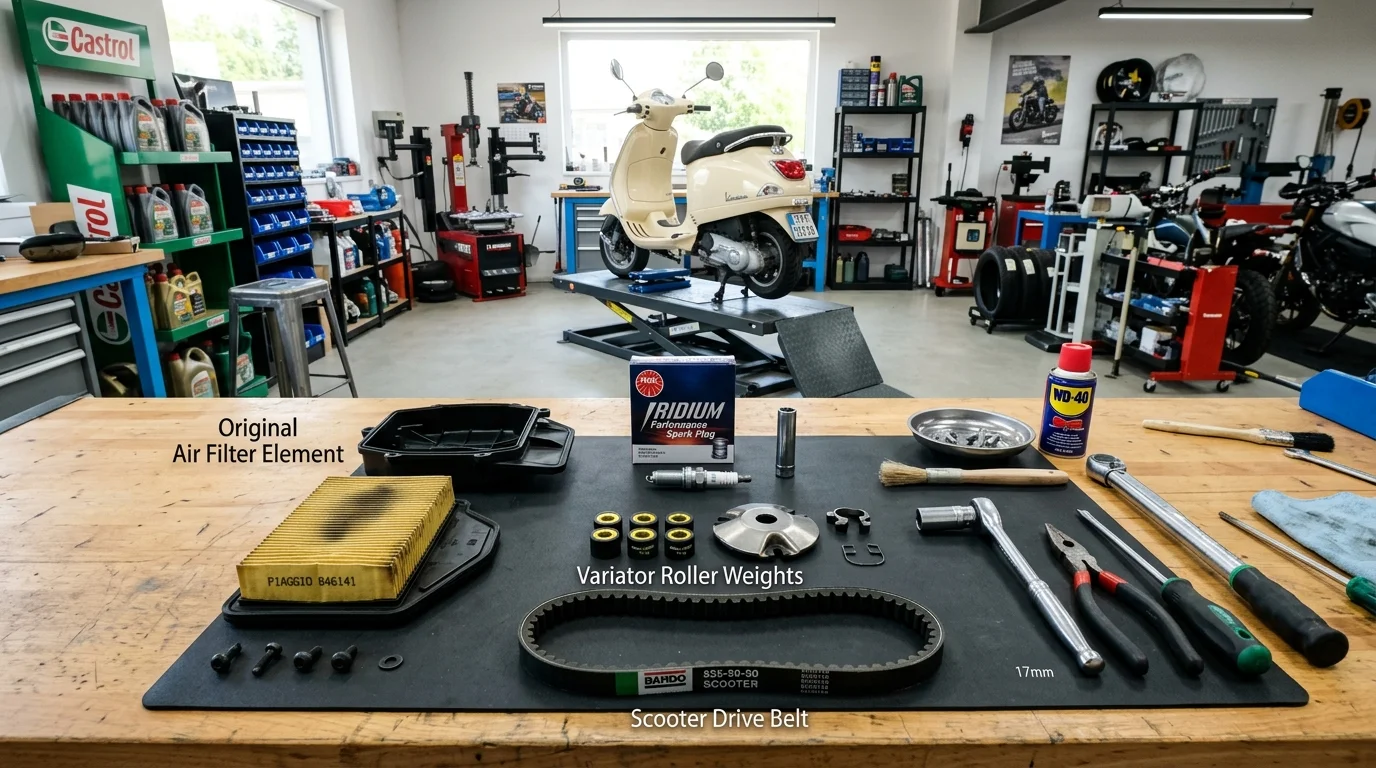 Kuba ve RKS Scooterlarda Hava Filtresi, Buji ve Varyatör Bilyası Bakımı: Yakıt Tüketimini Düşürme Yolları