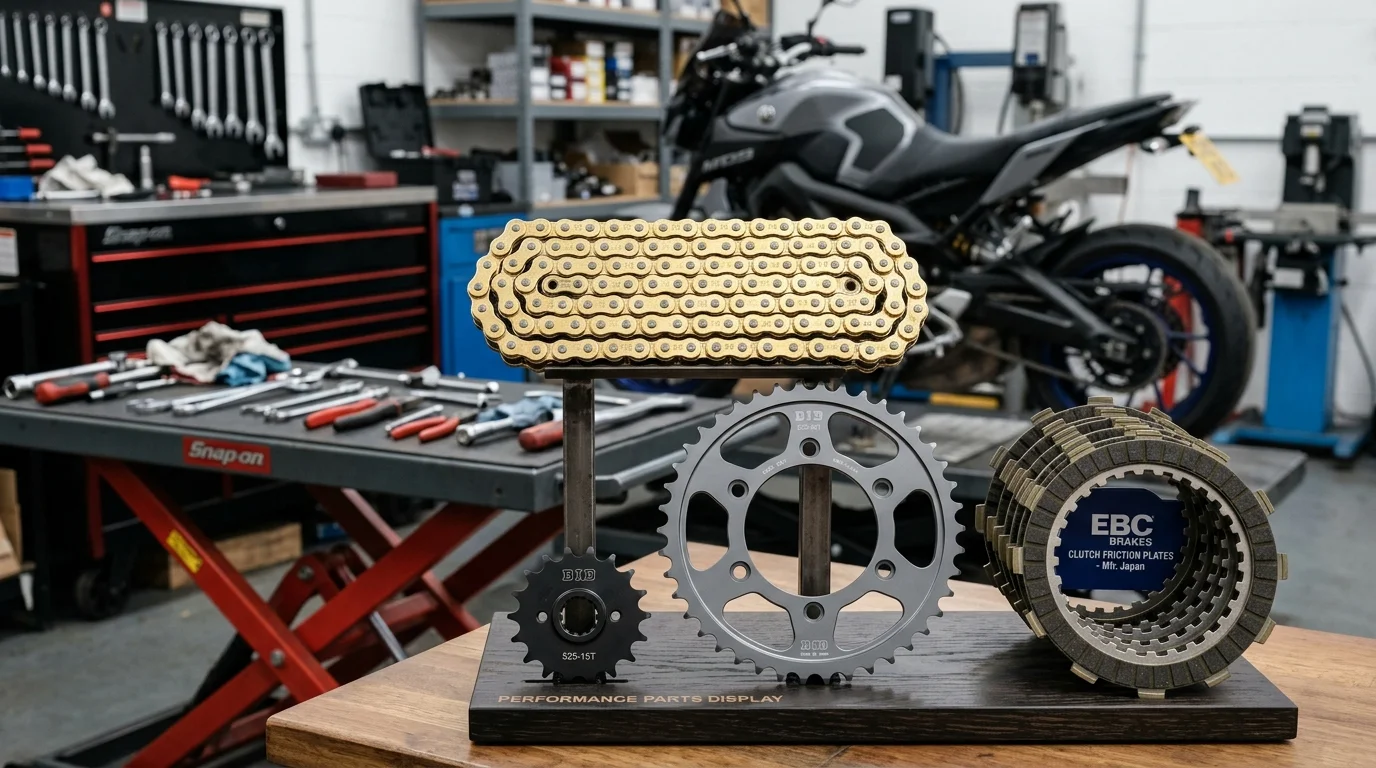 Motosiklette Orijinal Zincir Dişli Seti ve Debriyaj Balatası Değişimi: RKS ve Benelli Modellerinde Maksimum Aktarma Performansı