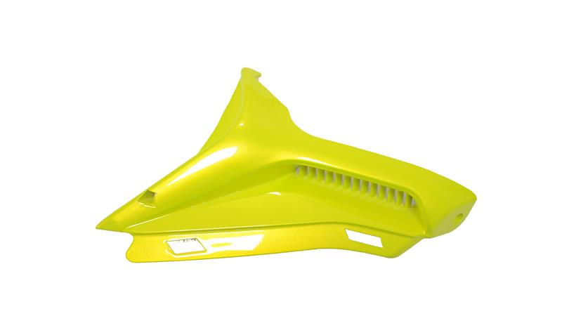 DEPO ÜST MUHAFAZASI HAVALANDIRMA PLASTİĞİ SAĞ SARI (RZ125)RZ150 - RZ125-X - RZ150-X