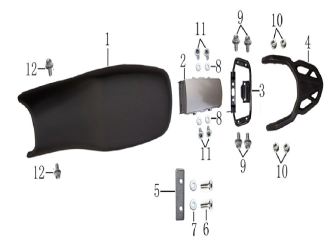 ARKA TUTACAK BAĞLANTI DEMİRİ (TK03)125-R
