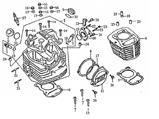 EKSANTRİK MİLİ KAPAK CONTASI (TK03)CR1 - TİTANİUM220 - 125-R - GTR50 - GTR125