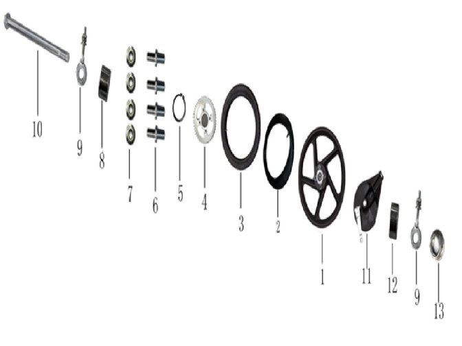 ARKA TEKER MİLİ ve SOMUNU (TK03)125-R