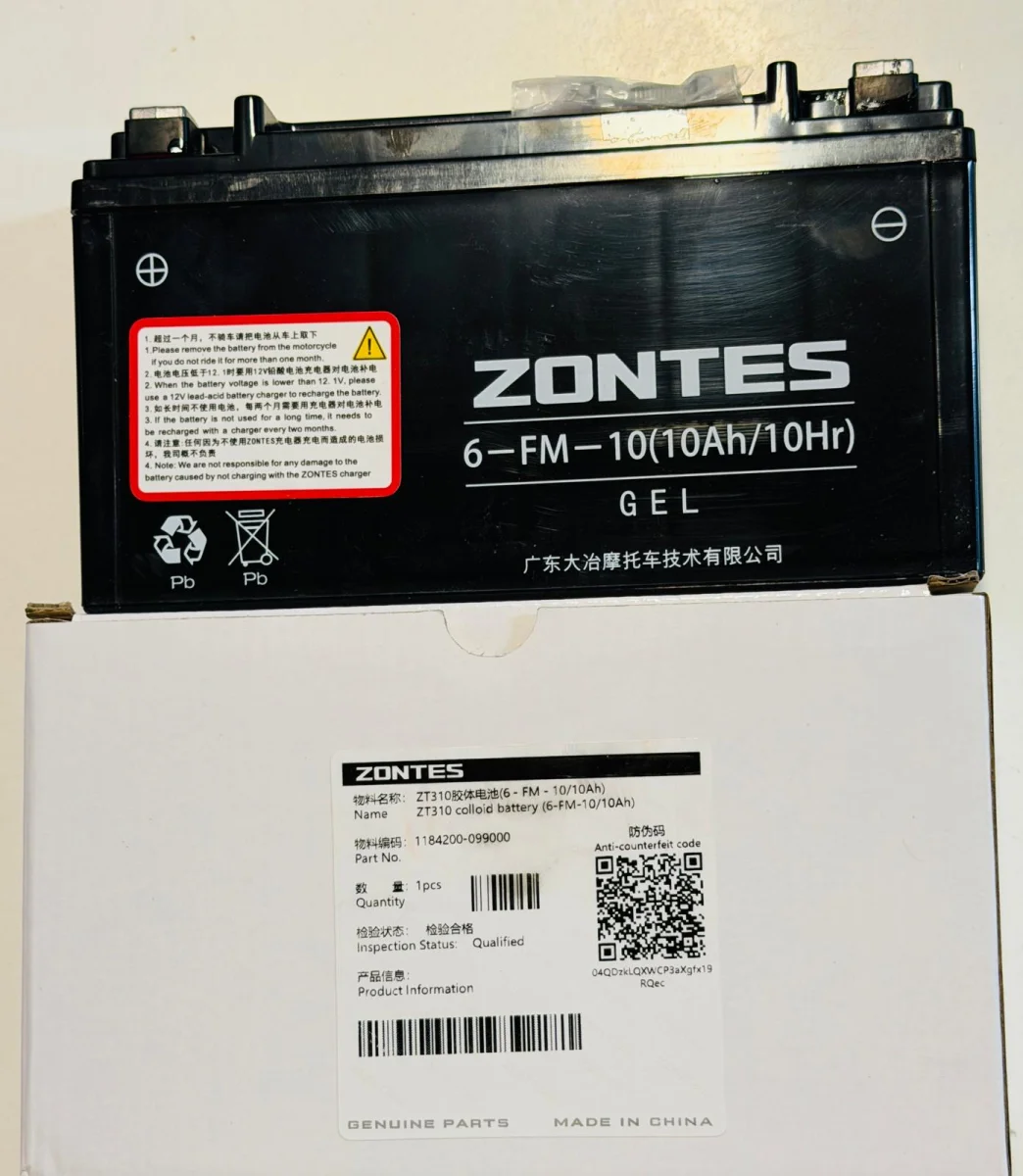 AKÜ (12V-10AH) (U:190/G:60/Y:113) (RZ125)RZ150 - RZ125-X - RZ150-X - ZT350-T - ZT350-R1 - ZT350-V1 - ZT200-C